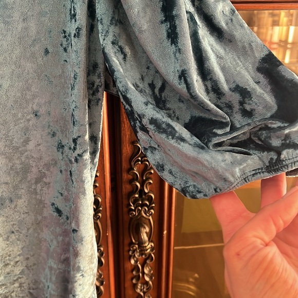 NWT L Intimately Free People velvet body suit - Picture 3 of 5